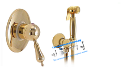 Гигиенический душ со встраиваемым смесителем NICE FUNNY N-6000-4OF 29045 - фото 181922