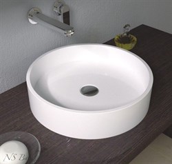Раковина накладная NS Bath NST-4200G на 42 см белая глянцевая 29660 - фото 186155