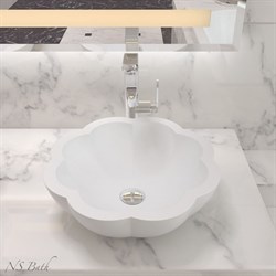 Раковина накладная NS Bath NST-45000G на 45 см белая глянцевая 29664 - фото 186173