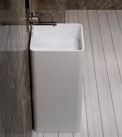 Раковина напольная NS Bath NSF-4086G на 40 см белая глянцевая 29676 - фото 186242