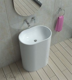 Раковина напольная NS Bath NSF-6040M на 60 см белая матовая 29679 - фото 186272