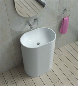 Раковина напольная NS Bath NSF-6040G на 60 см белая глянцевая 29680 - фото 186273