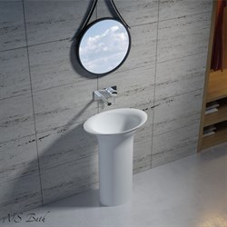 Раковина напольная NS Bath NSF-60380G на 60 см белая глянцевая 29681 - фото 186283