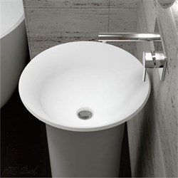 Раковина напольная NS Bath NSF-48481M  на 48 см белая матовая 29683 - фото 186292