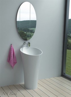 Раковина напольная NS Bath NSF-50000M на 50 см белая матовая 29691 - фото 186333
