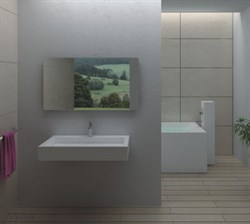 Раковина столешница NS Bath NSS-8048M на 80 см белая матовая 29715 - фото 186446