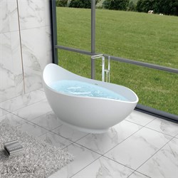 Ванна из искусственного камня NS Bath NSB-17810M 175x81 белая матовая 29740 - фото 186588