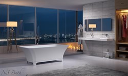 Ванна из искусственного камня NS Bath NSB-1780G 170x83 белая глянцевая 29757 - фото 186674