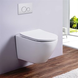 Унитаз подвесной безободковый ESBANO - AMAPOLA (White) 29850 - фото 187367