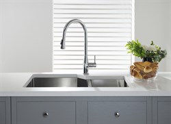 Смеситель для раковины с выдвижным изливом Timo Saona 2336/00FL Хром 30255 - фото 190449