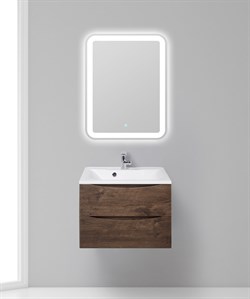 Тумба с раковиной подвесная с двумя выкатными ящиками BelBagno MARINO-650-2C-SO-RW-P+BB650/450-LV-MR-PR 31368 - фото 196717