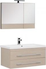 Комплект мебели для ванной Aquanet Нота NEW 90 светлый дуб (камерино) 38863 - фото 209697