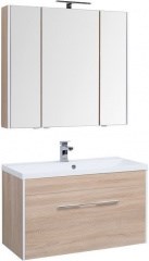 Мебель для ванной Aquanet Августа 100 дуб сонома 38899 - фото 209732