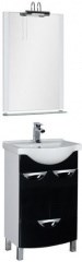 Мебель для ванной Aquanet Асти 55 черный (2 дверцы 1 ящик) 38938 - фото 209771
