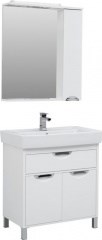 Мебель для ванной Aquanet Гретта 80 New белый (1 ящик, 2 дверцы) 39054 - фото 209886