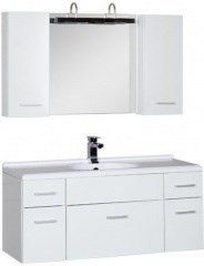 Мебель для ванной Aquanet Данте 110 белый (2 навесных шкафчика) 39066 - фото 209898