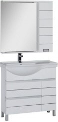 Мебель для ванной Aquanet Доминика 90 L белый 39084 - фото 209916