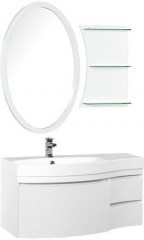Мебель для ванной Aquanet Опера 115 L белый (3 ящика) 39207 - фото 210039