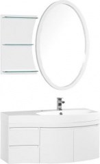 Мебель для ванной Aquanet Опера 115 R белый (2 дверцы 2 ящика) 39208 - фото 210040