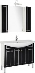 Мебель для ванной Aquanet Честер 105 черный/серебро 39349 - фото 210181