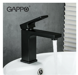 Смеситель для раковины Gappo Futura G1017-6 черный матовый 39426 - фото 210578