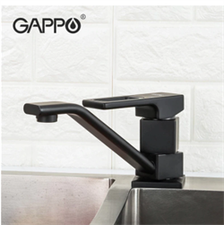 Смеситель для кухни Gappo Fatura G4517-6 черный матовый 39432 - фото 210639