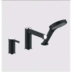 Смеситель на борт ванны Gappo G1103-6 черный/хром 39876 - фото 213996