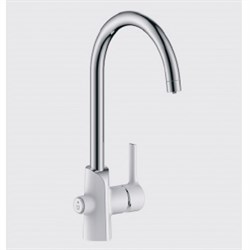 Смеситель для кухни под фильтр Gappo G4303-8 белый/хром 39882 - фото 214027