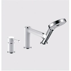 Смеситель на борт ванны Gappo G1103-8 белый/хром 39886 - фото 214039
