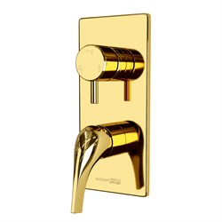 Смеситель для ванны и душа скрытого монтажа Wasserkraft Sauer 7171 золото 40065 - фото 215451