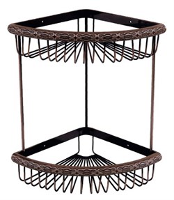 Полка угловая Lemark Jasmine LM6682ORB 2-ярусная Lemark Jasmine LM6682ORB бронза 337789 - фото 217340