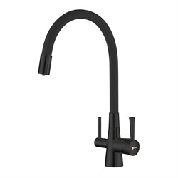 Смеситель для кухни с подключением к фильтру с питьевой водой Lemark Comfort LM3075BL чёрный 338289 - фото 218046