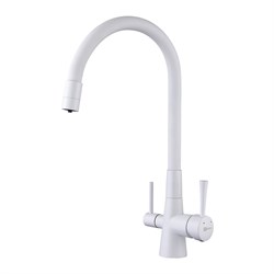 Смеситель Lemark Comfort LM3075W для кухни с подключением к фильтру с питьевой водой белый 338291 - фото 218051