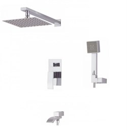 Душевая система скрытого монтажа Ganzer GZ44065  хром 41402 - фото 219819