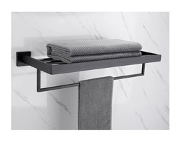 Полка для ванной комнаты Santarinio SB-50505 черная матовая 41529 - фото 220963
