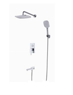 Душевая система скрытого монтажа Ganzer GZ 26065F хром/белый 41821 - фото 223994