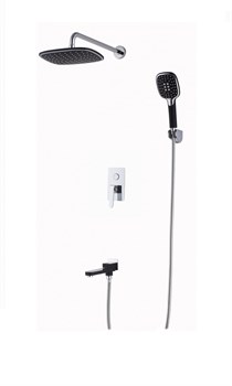 Душевая система скрытого монтажа Ganzer GZ 26065C хром/черный 41822 - фото 223997