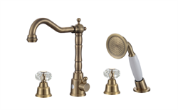 Смеситель на борт ванны GANZER KONSTANTIN GZ 09034-D бронза 42020 - фото 225575