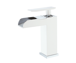 Смеситель для раковины GANZER Leon GZ 25001-F белый/хром 42090 - фото 226348