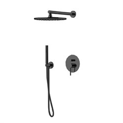 Душевая система скрытого монтажа Gattoni Circle Two/ONE 9190/PDNO черный матовый 42129 - фото 226779