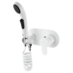 Гигиенический душ со встраиваемым смесителем Elghansa DYNAMIC 15R0883-White (Set-51) 42137 - фото 226853