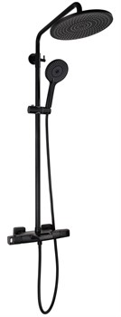 Душевая стойка с термостатом KAISER Quadris 25282-2 черная матовая 42271 - фото 228144