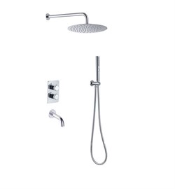 Душевая система скрытого монтажа с термостатом Allen Brau Priority 5.31014-00 хром 42324 - фото 228679