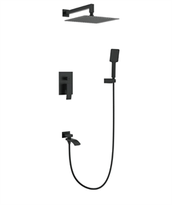 Душевая система скрытого монтажа GAPPO G7107-6 черная матовая 42370 - фото 229006
