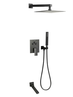 Душевая система скрытого монтажа  ALMAes Eden TVZ-0817 черная матовая 42429 - фото 229490