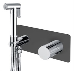 Гигиенический душ скрытого монтажа Boheme STICK BLACK DIAMOND CHROME 127-BCR 42712 - фото 232023
