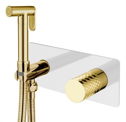 Гигиенический душ скрытого монтажа Boheme STICK WHITE DIAMOND GOLD 127-WG 42714 - фото 232029