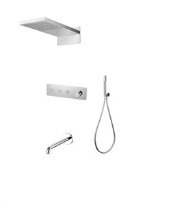 Душевая система скрытого монтажа Boheme FUSION 130-2-CR хром 42731 - фото 232154