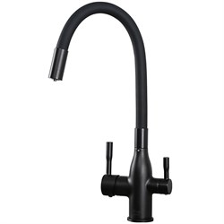 СМЕСИТЕЛЬ ДЛЯ КУХНИ С ГИБКИМ ИЗЛИВОМ FRAP H69 F4396-6 42879 - фото 233467