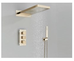 Душевая система с термостатом скрытого монтажа Santarinio SB-320603 золото матовое 43003 - фото 234935